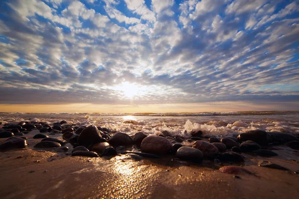Romantik günbatımı okyanus — Stok fotoğraf