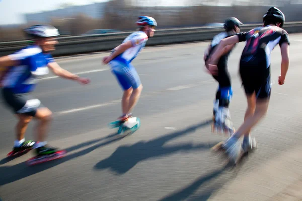 Roller blades skating race — Stock Photo, Image