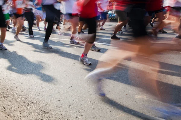 Běží rychle, maraton — Stock fotografie
