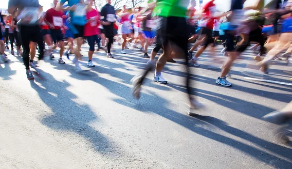 Correndo rápido, maratona — Fotografia de Stock
