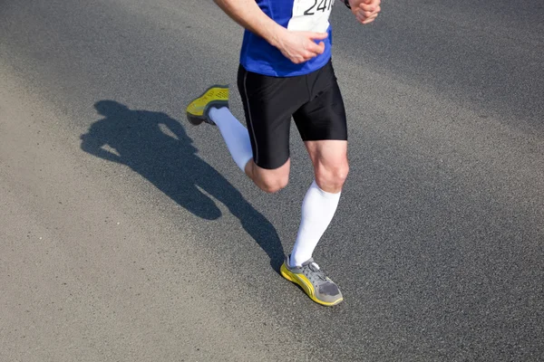 Marathon runner running — Stock Photo, Image
