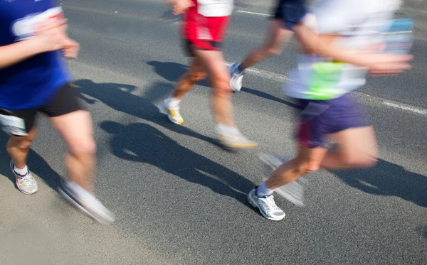 Corriendo rápido, maratón —  Fotos de Stock