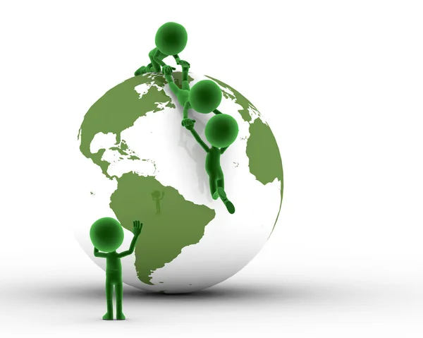 Earth globe en conceptuele samen — Stockfoto