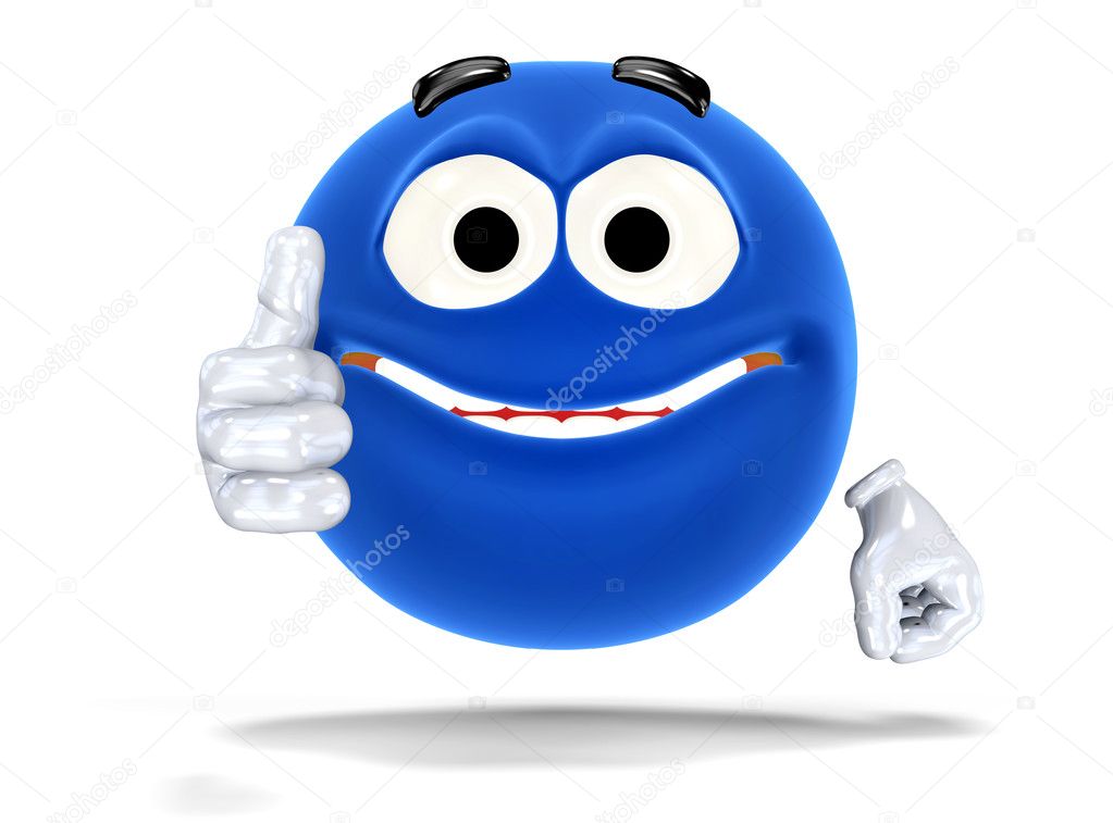 Smiley Face Showing Ok Sign — Stock Photo © Photocreo #9856861