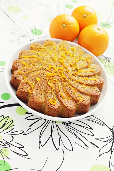 橙色蛋糕 — 图库照片