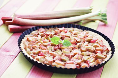 Rhubarb tart clipart