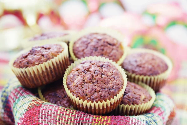 Muffins de plátano y chocolate — Foto de Stock