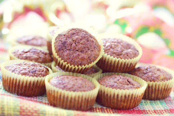 Muffins de plátano y chocolate — Foto de Stock