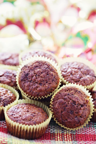 Muffin alla banana e cioccolato — Foto Stock