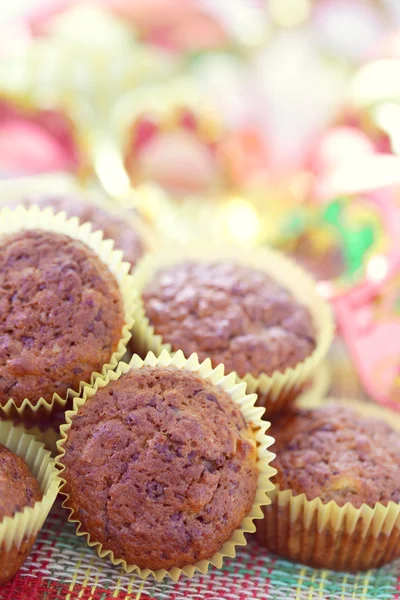 Muffins de plátano y chocolate —  Fotos de Stock