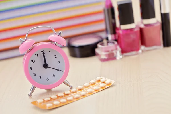 Pillola anticoncezionale — Foto Stock