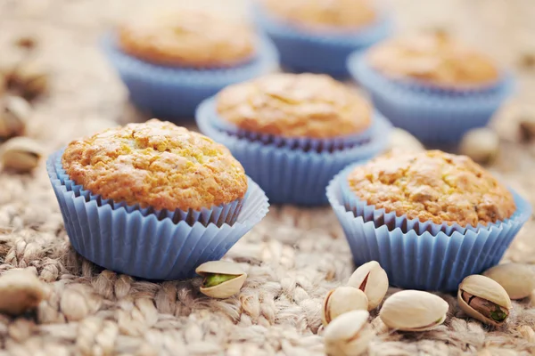Pistachio muffins — Stock Photo, Image