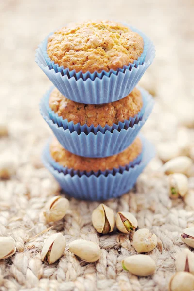Pistachio muffins — Stock Photo, Image