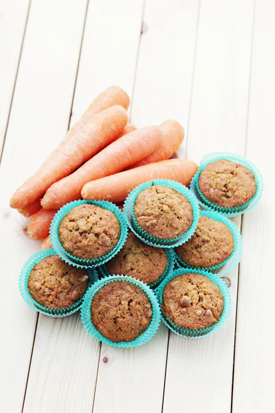 Karotten-Muffins — Stockfoto