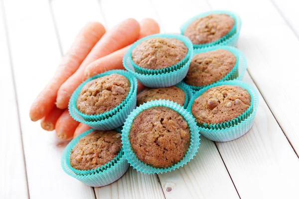 Karotten-Muffins — Stockfoto