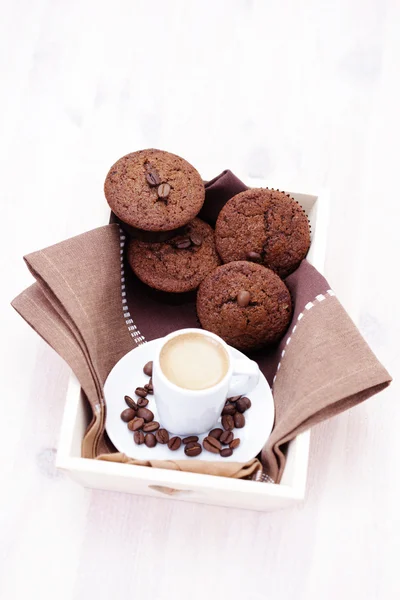 Espresso muffins — Stockfoto