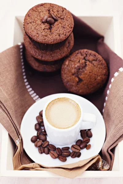 咖啡松饼 — 图库照片