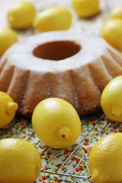 Bolo de libra limão — Fotografia de Stock