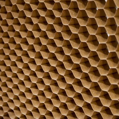 Close up texture of cooling pad. Honeycombs paper clipart