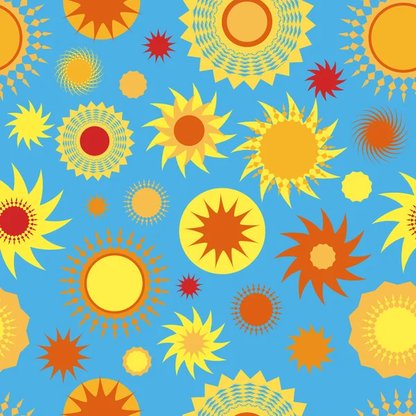 stock vector Sunny seamless pattern