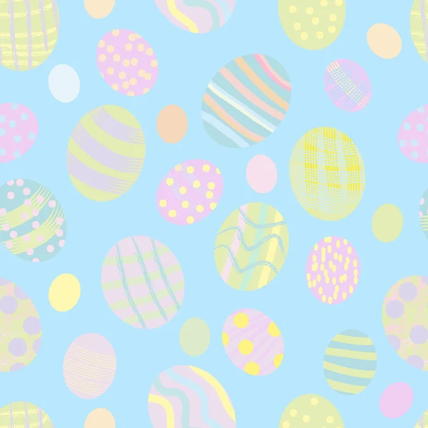 Varrat nélküli húsvéti tojás mintát — Stock Vector