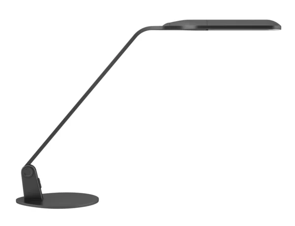 Modern fekete asztali lámpa elszigetelt fehér background — Stock Fotó