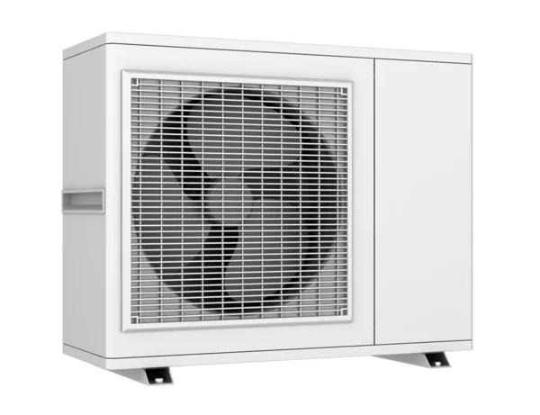 Condicionador de ar moderno isolado no fundo branco — Fotografia de Stock