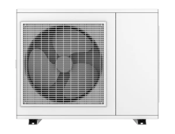 Moderno condizionatore d'aria isolato su sfondo bianco — Foto Stock