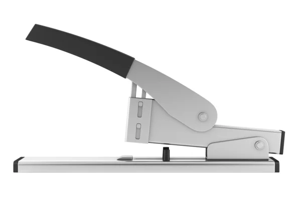 Grampeador metálico isolado sobre fundo branco — Fotografia de Stock