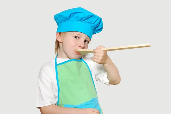 小厨师的肖像 — 图库照片