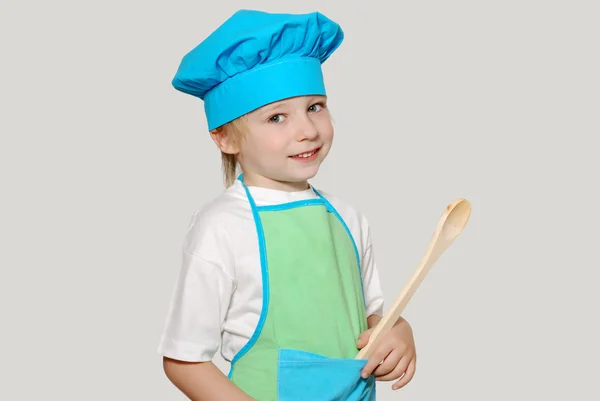 A kis szakács portréja — Stock Fotó