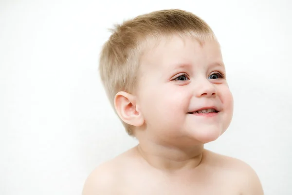 Luminoso ritratto primo piano di adorabile bambino — Foto Stock