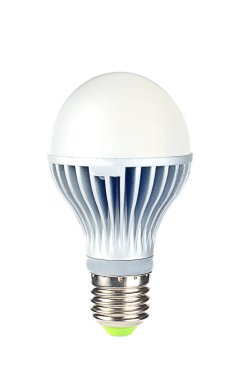 Powerfull energy saving LED light bulb clipart