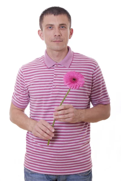 stock image Man with flower