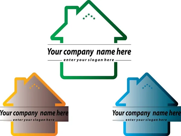 Conception de logo de maison — Image vectorielle