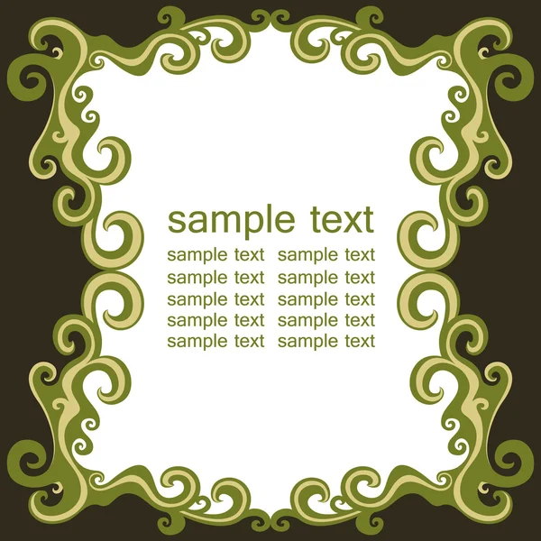 Patten cadre avec un exemple de texte — Image vectorielle