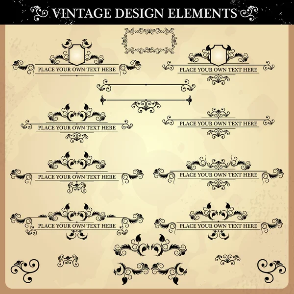 Vintage designelement — Stock vektor
