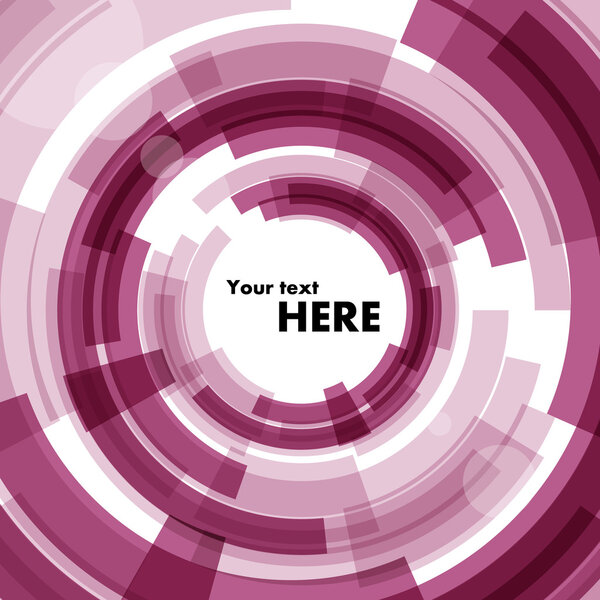 Фиолетовый фон в виде круга
