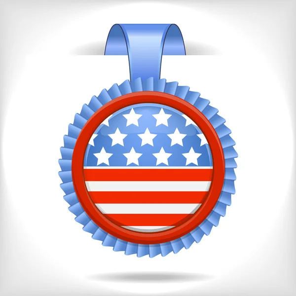 The 4 july vector label — Stock Vector