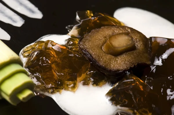 Gastronomía molecular - sopa de champiñones —  Fotos de Stock