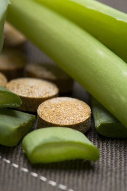 aloe vera bitki ile hapları - bitkisel ilaç