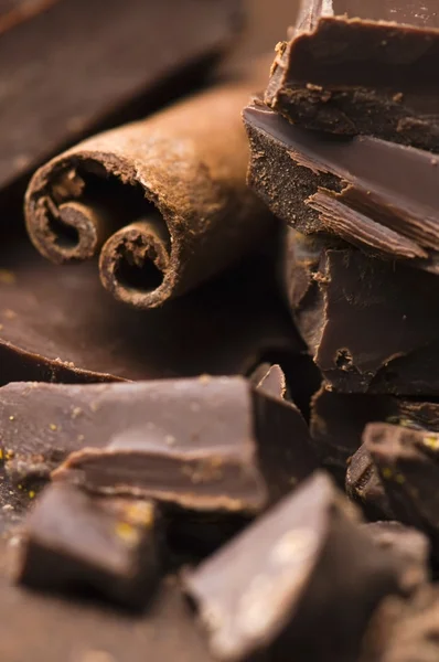 Chocolate casero con canela — Foto de Stock