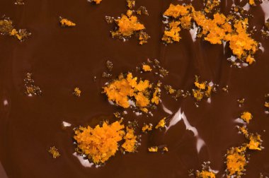 Homemade chocolate with orange clipart