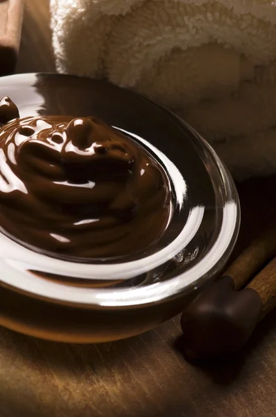 Spa de chocolate con canela — Foto de Stock