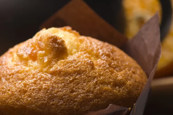 Domácí skořicové muffiny s coffe — Stock fotografie