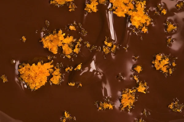 Chocolate caseiro com laranja — Fotografia de Stock