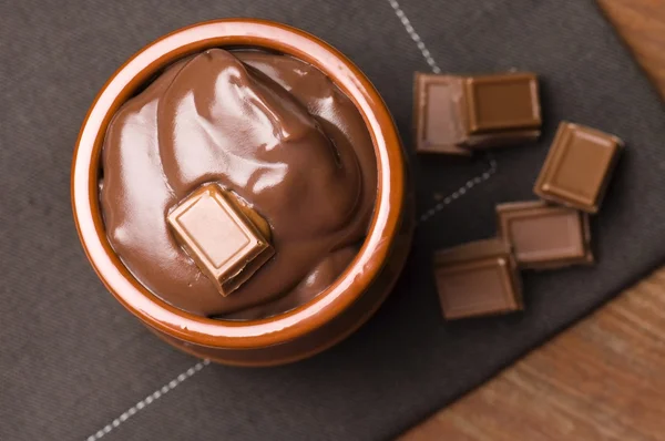 Homemade Chocolate Pudding — Stock Photo, Image