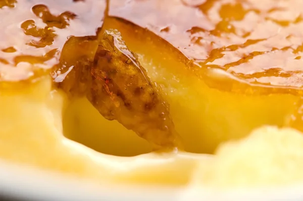 Francuski deser - krem brulee, spalona śmietana — Zdjęcie stockowe