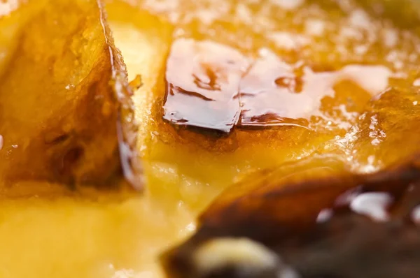 Francia desszert - krém brulee, égett krém — Stock Fotó
