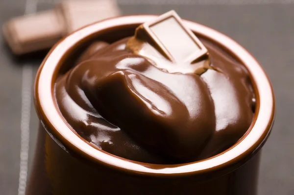 Budino al cioccolato fatto in casa — Foto Stock